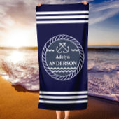 Personalisiertes Strandhandtuch für die Marine