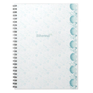 Personalisiertes Strandhandtuch Teal Oceanic Pearl Notizblock