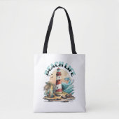 Personalisiertes Strandleben Tasche (Vorderseite)