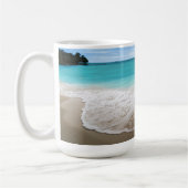 Personalisiertes Strandthema Kaffeetasse (Links)