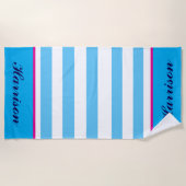 Personalisiertes Strandtuch - Alle Streifen (Vorderseite)