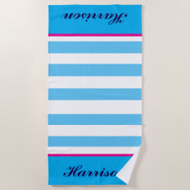 Personalisiertes Strandtuch - Alle Streifen