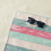 Personalisiertes Strandtuch aus depressivem Holz (Beispiel)