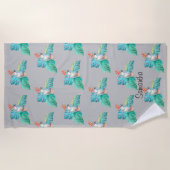 Personalisiertes Strandtuch von Cockatop Parrot (Vorderseite)