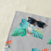Personalisiertes Strandtuch von Cockatop Parrot (Beispiel)