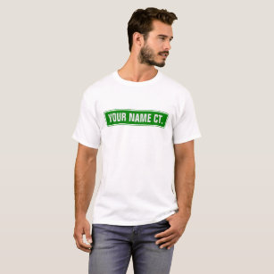 Personalisiertes Straßen-Zeichen T-Shirt