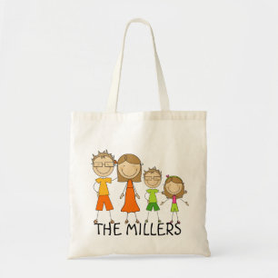 Personalisiertes Strichmännchen Totbeutel Tragetasche