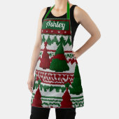 Personalisiertes Strickbaummuster Schürze (InSitu)