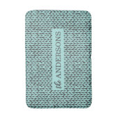 Personalisiertes Strickmuster Badematte (Vorderseite Vertikal)
