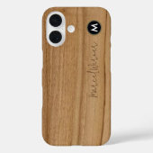 personalisiertes, stylisches Monogram Rustikales H Case-Mate iPhone Hülle (Rückseite)