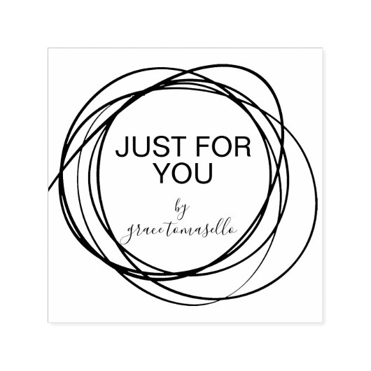 Personalisiertes, stylisches Skript für Sie Permastempel (Design)