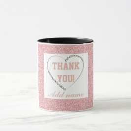 Personalisiertes stylish Dankeschön Tasse