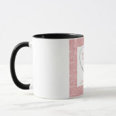 Personalisiertes stylish Dankeschön Tasse (Links)