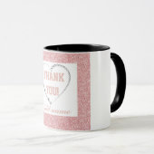 Personalisiertes stylish Dankeschön Tasse (VorderseiteRechts)