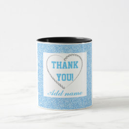 Personalisiertes stylish Dankeschön Tasse