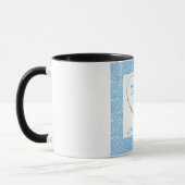 Personalisiertes stylish Dankeschön Tasse (Links)