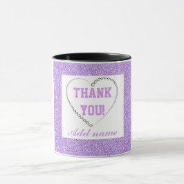 Personalisiertes stylish Dankeschön Tasse