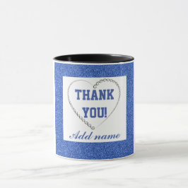 Personalisiertes stylish Dankeschön Tasse