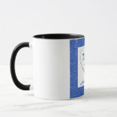 Personalisiertes stylish Dankeschön Tasse (Links)