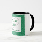 Personalisiertes stylish Dankeschön Tasse (VorderseiteRechts)