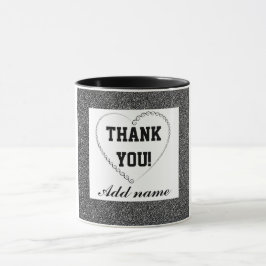 Personalisiertes stylish Dankeschön Tasse