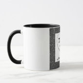 Personalisiertes stylish Dankeschön Tasse (Links)