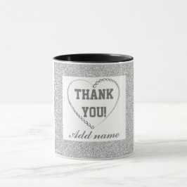 Personalisiertes stylish Dankeschön Tasse
