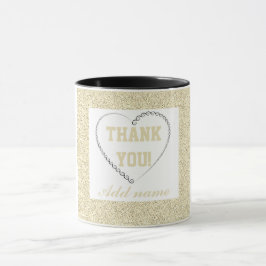 Personalisiertes stylish Dankeschön Tasse