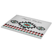 Personalisiertes südwestaztekisches Stammdesign Schneidebrett (Ecke)