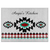 Personalisiertes südwestaztekisches Stammdesign Schneidebrett (Vorderseite)