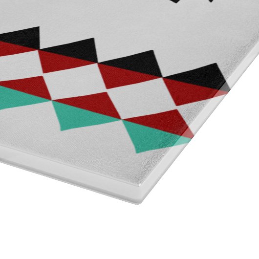 Personalisiertes südwestaztekisches Stammdesign Schneidebrett (Ecke)