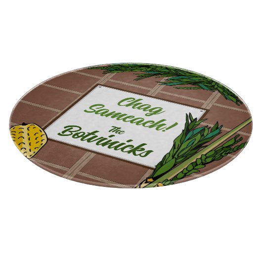 Personalisiertes Sukkot Schneidebrett (Ecke)