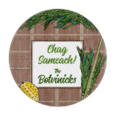 Personalisiertes Sukkot Schneidebrett (Vorderseite)