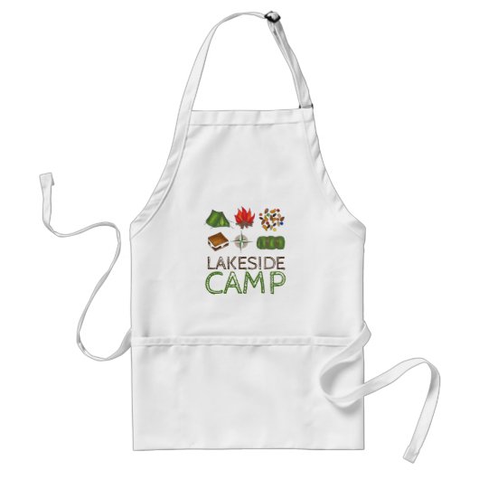 Personalisiertes Summer Camp Camping Mess Hall Schürze (Vorne)
