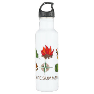 Personalisiertes Summer Camp Camping Wasserflasche Trinkflasche