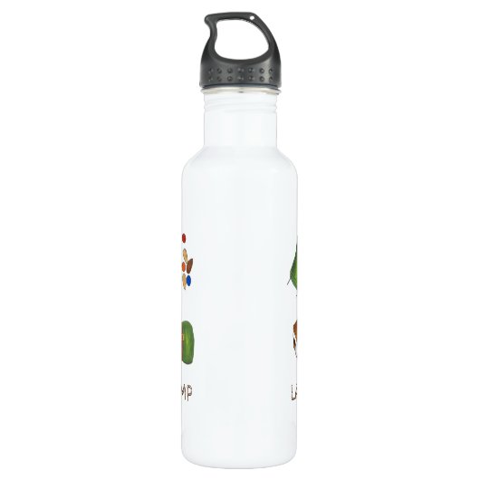 Personalisiertes Summer Camp Camping Wasserflasche Trinkflasche (Rückseite)