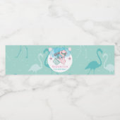 Personalisiertes Summer Pool-Party Wasserflaschenetikett (Einzelnes Label)