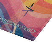 Personalisiertes Sunset-Paddle-Board-Schneidbrett Schneidebrett (Ecke)