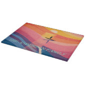 Personalisiertes Sunset-Paddle-Board-Schneidbrett Schneidebrett (Ecke)