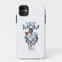 Personalisiertes Super-Mama-Geschenk mit Sohn und 