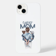 Personalisiertes Super-Mama-Geschenk mit Sohn und
