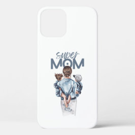 Personalisiertes Super-Mama-Geschenk mit Sohn und  Case-Mate iPhone Hülle