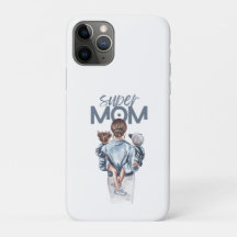Personalisiertes Super-Mama-Geschenk mit Sohn und