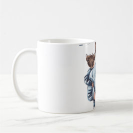 Personalisiertes Super-Mama-Geschenk mit Sohn und  Kaffeetasse