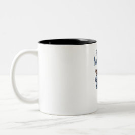 Personalisiertes Super-Mama-Geschenk mit Sohn und  Zweifarbige Tasse