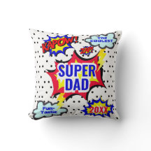 Personalisiertes Superhelden-Comic-Throw-Kissen