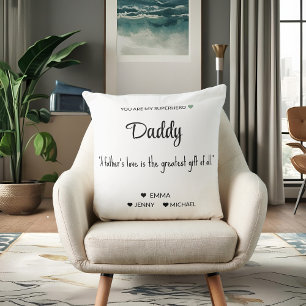 Personalisiertes Superhelden-Vater-Kissen Kissen