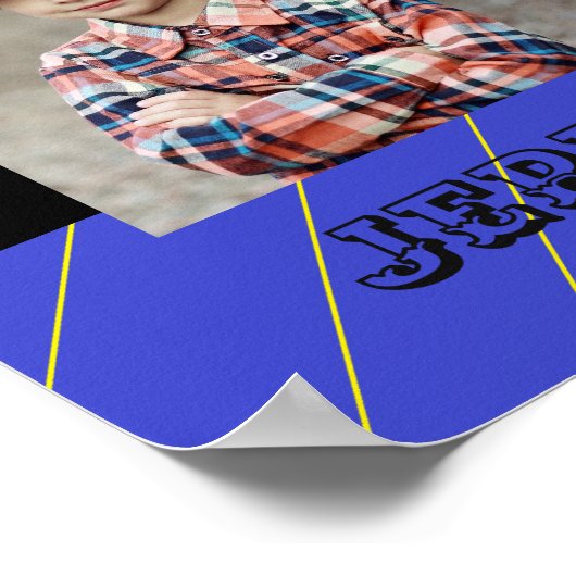 Personalisiertes Superhero Poster für den kleinen  (Ecke)