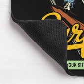 Personalisiertes Surfen Skelettreiten Wellenreiten Mousepad (Ecke)