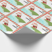 Personalisiertes Surfgeschenk Geschenkpapier (Ecke)